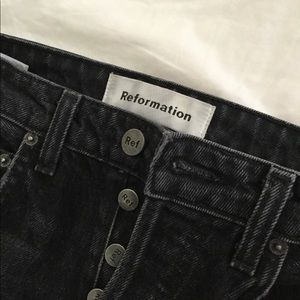 Reformation Jeans - REFORMATION black Brooke jeans Reformation Jeans - REFORMATION black Brooke jeans